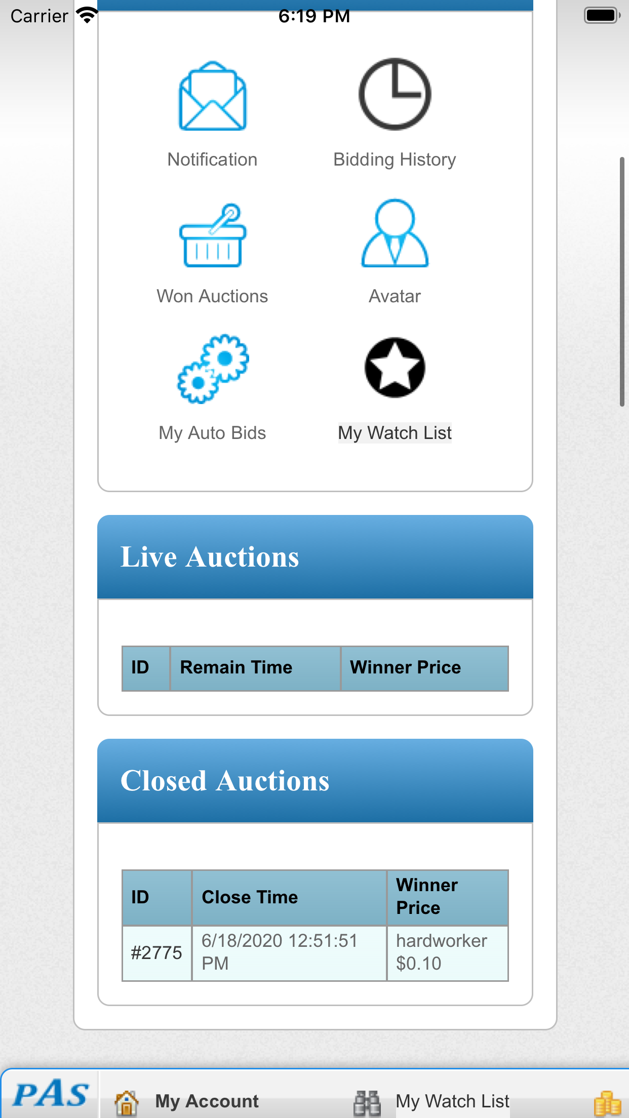 Penny Auction Mobile Apps 